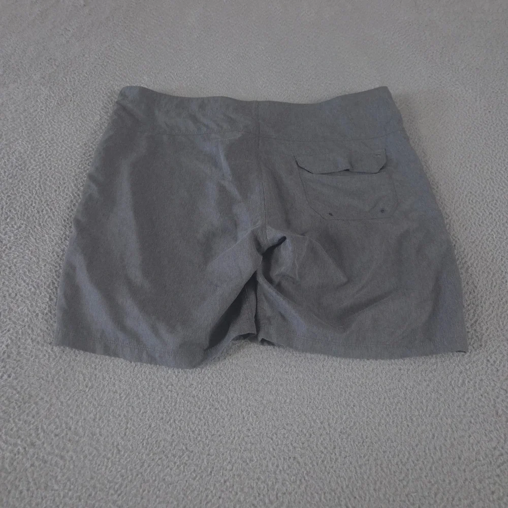 Hurley Shorts Men 40 Grey One and Only Board Recycled Polyester Logo Swim Trunks